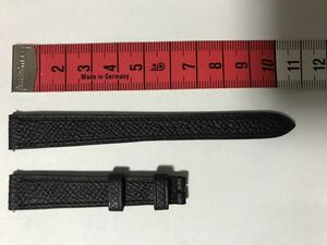 【最後の在庫です】エルメス純正品 ミニHウオッチ レディースTPM用 革ベルト 13ｍｍ-10ｍｍ クイックレバータイプ 新型 黒型押し