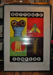 デッドストック 90年代 BUTTHOLE SURFERS バットホール サーファーズ ポスター