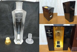 The MACALLAN 空き瓶 空瓶 ザ・マッカラン No.6 ラリッククリスタル デカンタ 専用箱 ケース 化粧箱