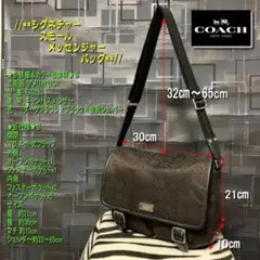 美品☆早い者勝ち☆COACH(コーチ)☆シグネチャースモールメッセンジャーバッグ