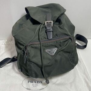 A A42■ 極 美品 プラダ PRADA 三角プレート ナイロン リュック 保管袋付き