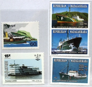 海外切手　船切手　セレクト５枚セット　F.3