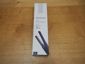 未使用　保管品◆サロニア　SALONIA　ヘアーアイロン　15mmプレート◆