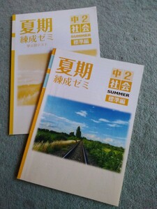 中学2年▼夏期錬成ゼミ&単元別テスト《問題集》社会▼解答有り