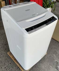 福岡市内送料無料　2017年 ８.0kg 日立 HITACHI 全自動洗濯機　BW-V80A ビートウオッシュ ホワイト