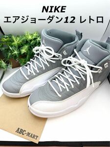 NIKE ナイキ エアジョーダン 12 レトロ グレー 28cm バスケ 箱無