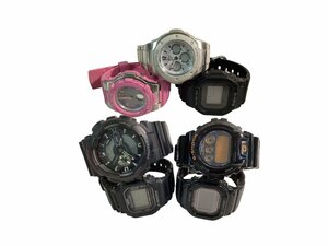 ★CASIO G-SHOCK 4本(GA110/DW-5600E/GW-M5610BC/G-6900B) BABY-G 3本 大量まとめて ジャンク0.2kg★