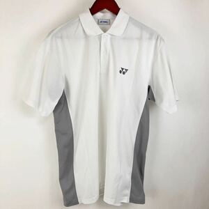 大きいサイズ YONEX ヨネックス 半袖 ポロシャツ メンズ O XL 白 ホワイト カジュアル スポーツ トレーニング ウェア シンプル ロゴ 速乾