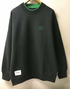 ◆ WTAPS ダブルタップス 23AW XL スウェット　トレーナー 美 WIDE NECK 01/SWEATER/COTTON.FORTLESS 232ATDT-CSM28