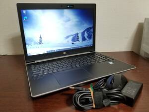 400 ほぼ美品 HP ProBook 450 G5 Core i5 第８世代 (8250U)◆メモリ8GB◆M.2 SSD256GB◆15.6インチ HD 動作品 Win11 PC Office2021 laptop