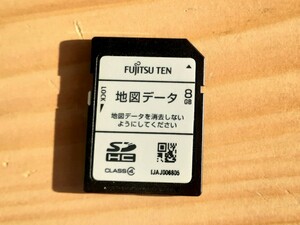 ★ 定形外郵便一律300円！富士通テン/エクリプス ECLIPSE/FUJITSU 8GB 地図データ 地図SDカード 中古品です！ 