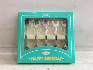 Sanrio HAPPY BIRTHDAY Spoon Set 未使用 サンリオ スプーンセット ハローキティ ポムポムプリン マイメロディ ポチャッコ 非売品 