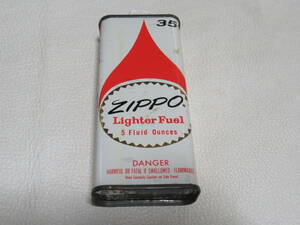 ■希少 美品 1960年代！ZIPPO(ジッポー) 35セントオイル缶 空き缶 縦13.5ｃｍ、横4.5ｃｍ、厚さ2.8ｃｍ