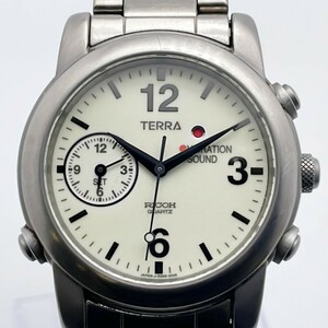 【67705】RICOH ELEMEX　リコーエレメックス TERRA　メンズ腕時計　TITANIUM チタン製　QZ