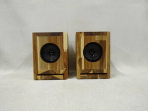 ABS8-S24★Hand Made Speaker / アカシア集成材t15mm 【BS-8】Style バスレフエンクロージャー ＆ SPL 3in FRユニット