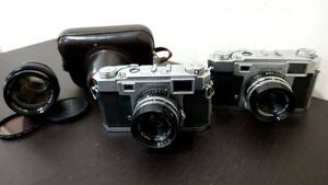 yashicaヤシカ３５／YASHINONf＝４５cm各２点／アーガスCINTAR１：２，８f＝１３５mmレンズ１点おまとめシャッターのみ確認現状渡し