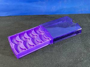 日本製 コスメ【アイラッシュケース】紫 つけまつ毛 スライド式 カール 携帯用 メイクボックス 化粧品 ヘルスケア レディース 綺麗に