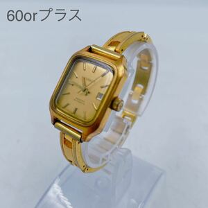 4B033 【動作品】TISSOT ティソ 腕時計 レディース ゴールド系 自動巻 通電動作確認済