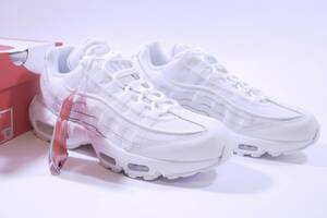 本物/2023年 NIKE AIR MAX95 ESSENTIAL WHITE/ホワイト白レザー US8.5/26.5cm 新品タグ付き エアマックス95 og jordan1 retro dunk sb sp