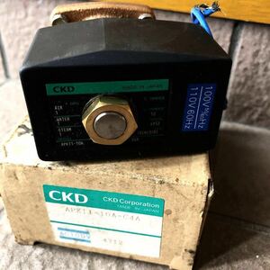 【未使用・保管品】 CKD　パイロットキック式2ポート電磁弁　APK11-10A-C4A-AC100V　マルチレックスバルブ
