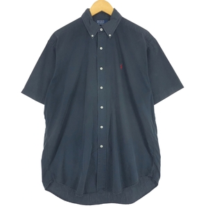 古着 ラルフローレン Ralph Lauren POLO by Ralph Lauren 半袖 ボタンダウンシャツ メンズM /eaa445176