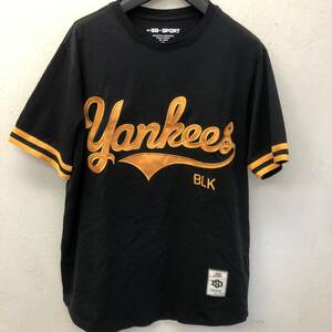 [洋服] メンズ「SD SPORT：NY BLK YANKEES JERSEY Tシャツ」 サイズ：XL 半袖 エスディースポーツ ニューヨークヤンキース ブラック