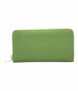 美品 ラウンドファスナー長財布 かえるのピクルス レディース pickles the frog [0402]