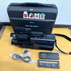 National　NV-M21　マクロードムービー VHSビデオ一体型カメラ 　専用ケース VW-SHM21 付き　ジャンク品