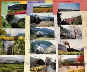 大井川鉄道 花とSLシリーズ記念乗車券 ①②③ 計12枚コンプリート 1985～1986年（昭和60～61年）