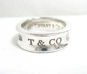 12727◆TIFFANY＆Co. ティファニー 1837 T&CO リング/指輪【約9号】シルバー925 Ag925 中古 USED