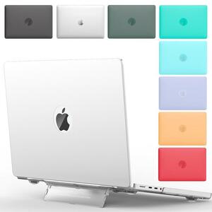 MacBook Pro 14インチ A2442/A2779用 スタンド付 シェルケース ハードケース 上下カバー 分離式 頑丈 紫