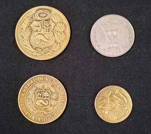 vintage coin ペルー硬貨 ４ 枚セット
