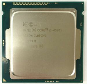 Intel CPU Core i5 4590S ×1枚 3.00GHz SR1QN 4コア 4スレッド ソケット FCLGA1150 デスクトップ用 BIOS起動確認済【中古品】【送料無料】