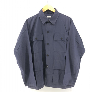 【中古】COMOLI 15SS Safari Shirt ネイビー サイズ1 15S-02003 コモリ[240024462152]