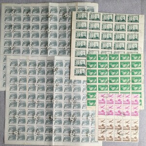 1◆韓国切手 シート 5種類 1967年〜 290枚　KOREA 消印つき おまとめ コレクション