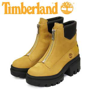 Timberland (ティンバーランド) A5YHM EVERLEIGH FRONTZIP エヴァーリー フロントジップブーツ レディース Wheat TB448 US6.5-約23.5cm