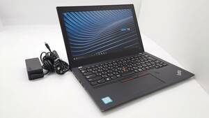 【良品】Lenovo ThinkPad X280 20KE-S0PC00 12.5型 Core i5-8350U 1.7GHz メモリ8GB ストレージSSD256GB windows10 リカバリ カメラ Wi-Fi