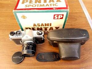 初期型 8枚玉 ペンタックス SP 50 1.4 Super Takumar 元箱付き 実働　ASAHI PENTAX スーパー タクマー フィルム フイルム カメラ アナログ