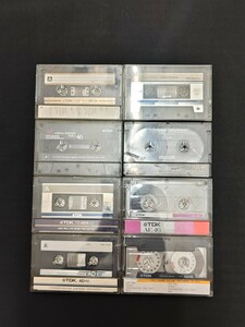 カセットテープ／ maxell２本・ TDK６本　すべてツメ有り。No2