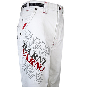 ・バーニヴァーノ(100cm) ジーンズ 24新作 春夏 メンズ ノータックデニム ロゴ刺繍 日本製 g-5085-01