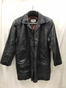 レザーコート ジャケット シープスキン 羊革 ブラック メンズ Mサイズ 22091402
