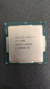 CPU インテル Intel Core I7-7700K プロセッサー 中古 動作未確認 ジャンク品 - A422