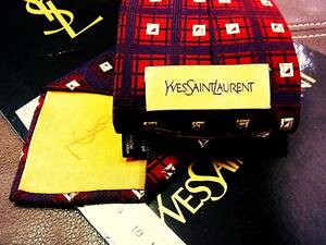 【在庫処分セール】5-8733ｚ◆【YSL】サンローランのネクタイ◆