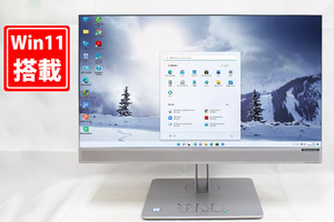 良品 フルHD 23.8型 液晶一体型 HP EliteOne 800 G5 All-in One Windows11 九世代 i5-9500 8GB NVMe 512GB-SSD カメラ 無線 Office付 税無