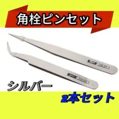 ピンセット 精密 2本セット 黒 ネイル ストレート カーブ プラモデル 模型