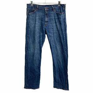 Wrangler デニムパンツ W38 ラングラー リラックスフィット ビッグサイズ インディゴ メキシコ製 古着卸 アメリカ仕入 2303-801