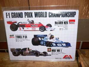 Y48 下敷き　F-1 GRAND PRIX WORLD CHAMPIONSHIP F1