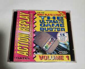DATEL ACTION REPLAY SONY PLAYSTATION　　THE ULTIMATE GAME BUSTER VOLUME1 アクションリプレイ プレステ 15コンテンツ 美品