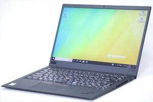 【1円～】薄型軽量！14型FHD液晶快速PC！ThinkPad X1 Carbon Gen6 i5-8250U RAM8GB SSD128GB Win10