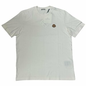 MONCLER モンクレール メンズ Tシャツ ホワイト Sサイズ ロゴ入り 半袖Tシャツ【新品未使用】N2312R4